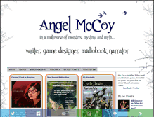 Tablet Screenshot of angelmccoy.com